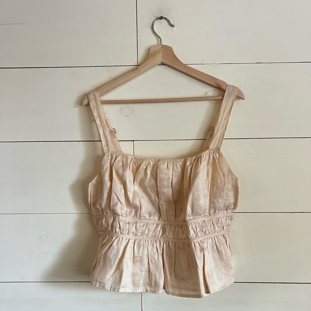 DISSH Cream Ruffle Top - Picture 5 of 9